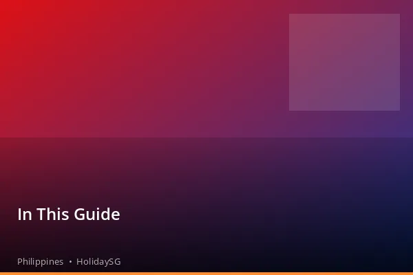 In This Guide - Philippines | HolidaySG