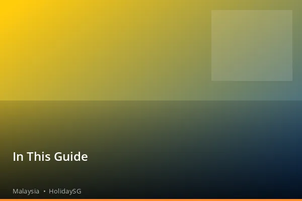 In This Guide - Malaysia | HolidaySG