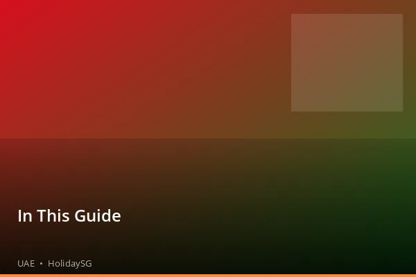In This Guide - UAE | HolidaySG