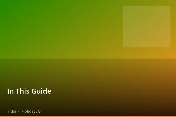 In This Guide - India | HolidaySG