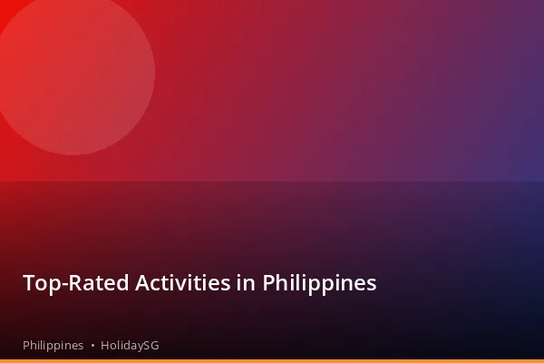 Top-Rated Activities in Philippines - Philippines | HolidaySG