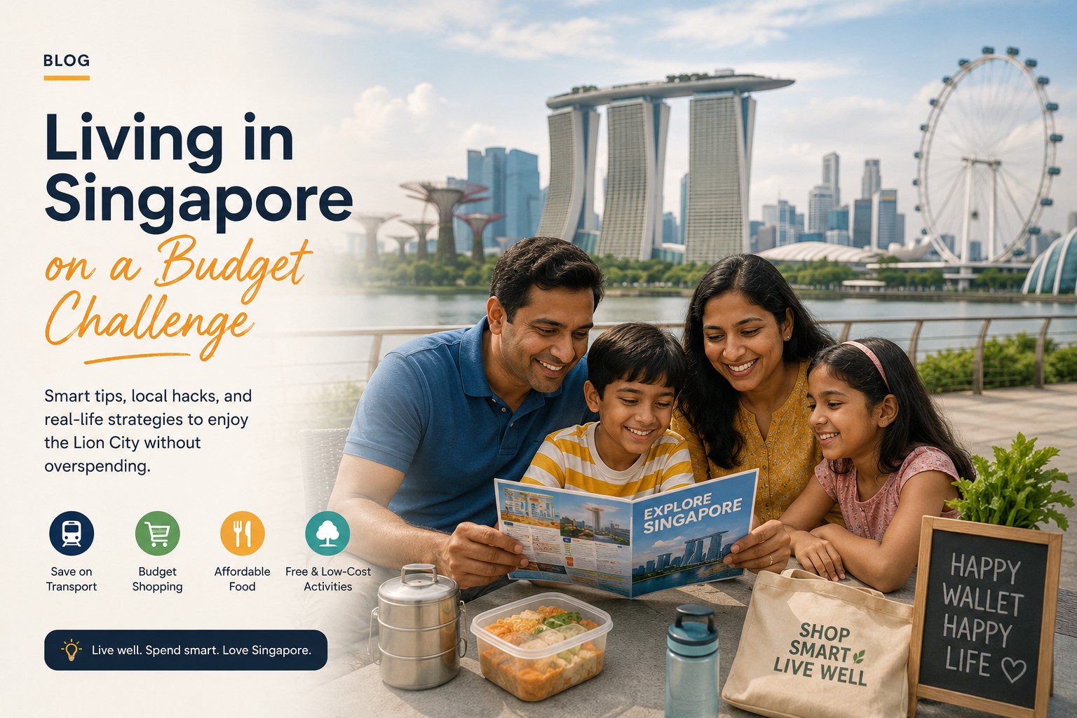 Living in Singapore on a budget challenge